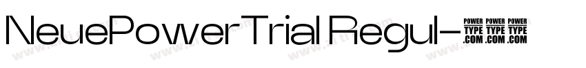 NeuePowerTrial Regul字体转换